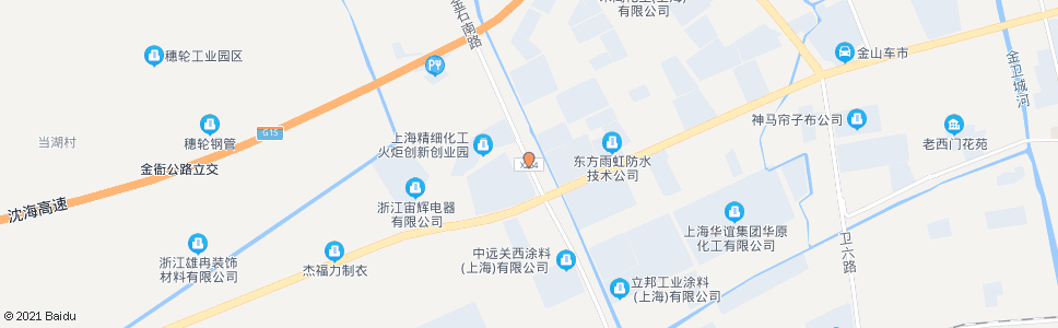 上海金山第二工业区_公交站地图_上海公交_妙搜公交查询2024