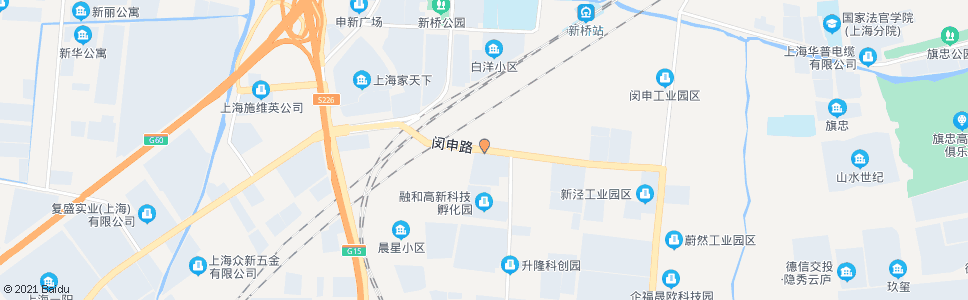 上海闵申路_公交站地图_上海公交_妙搜公交查询2024