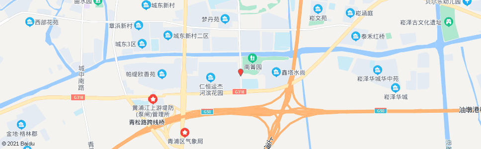 上海华青南路沪青平公路_公交站地图_上海公交_妙搜公交查询2024