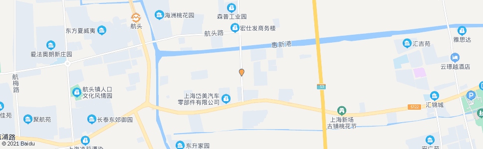 上海航都路航川路_公交站地图_上海公交_妙搜公交查询2025