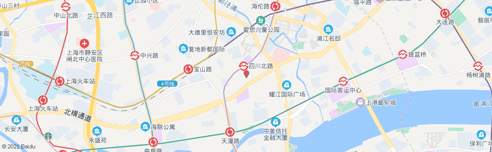 上海四川北路武进路_公交站地图_上海公交_妙搜公交查询2024