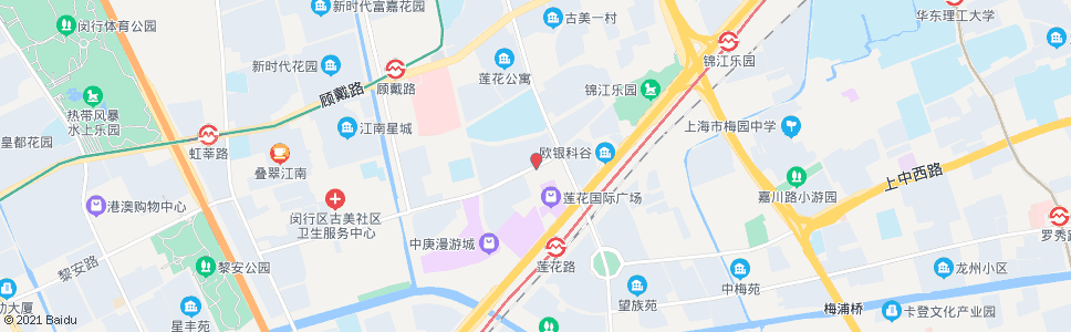 上海古美西路古方路_公交站地图_上海公交_妙搜公交查询2024