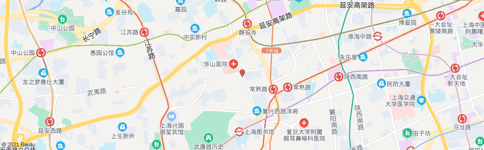 上海乌鲁木齐中路安福路_公交站地图_上海公交_妙搜公交查询2024