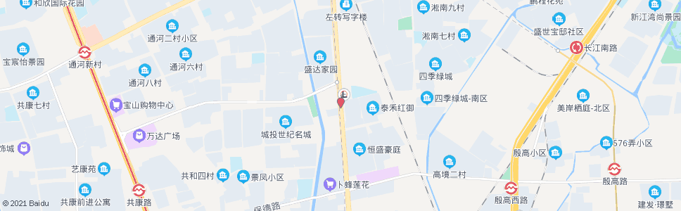 上海江杨南路一二八纪念路_公交站地图_上海公交_妙搜公交查询2024