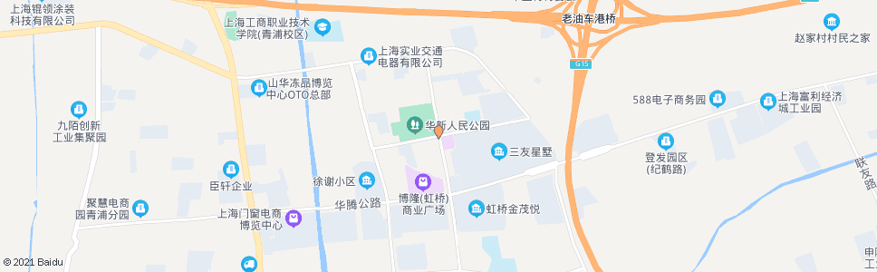 上海华强街新府北路_公交站地图_上海公交_妙搜公交查询2024