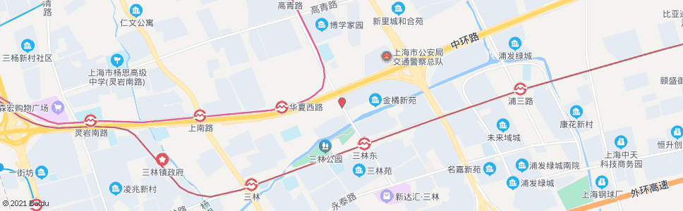 上海华夏西路东明路_公交站地图_上海公交_妙搜公交查询2024