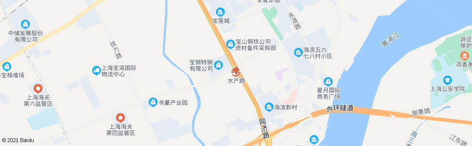 上海蕰川路水产路_公交站地图_上海公交_妙搜公交查询2025