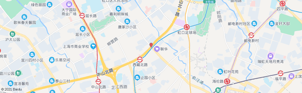 上海西宝兴路中山北路_公交站地图_上海公交_妙搜公交查询2024