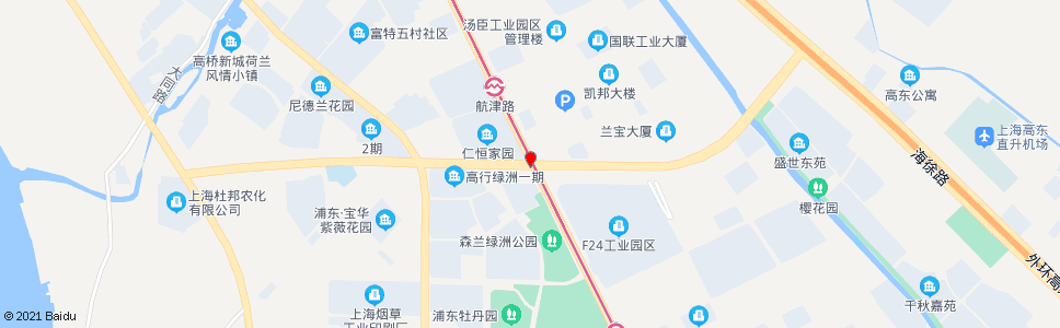 上海杨高北路航津路_公交站地图_上海公交_妙搜公交查询2024