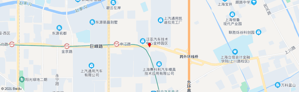 上海巨峰路金穗路_公交站地图_上海公交_妙搜公交查询2024