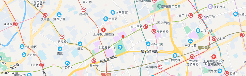 上海南京西路陕西北路_公交站地图_上海公交_妙搜公交查询2024