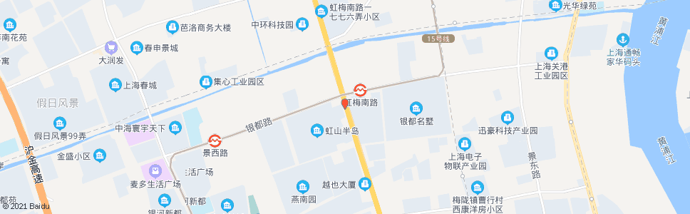 上海虹梅南路银都路(华唐苑)_公交站地图_上海公交_妙搜公交查询2024