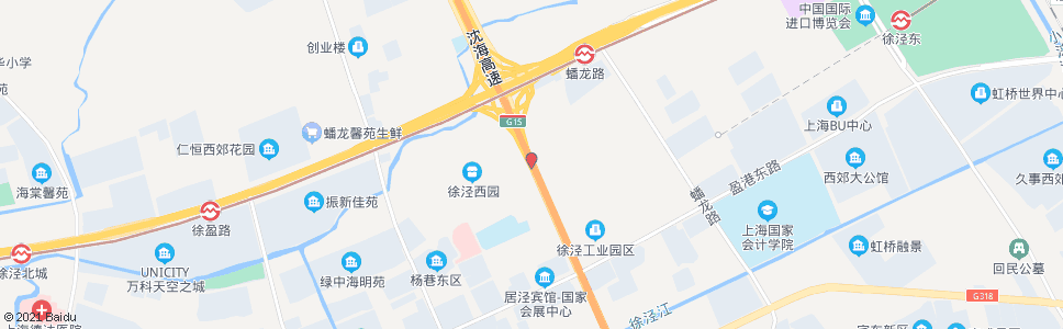 上海华徐公路蟠中路_公交站地图_上海公交_妙搜公交查询2025