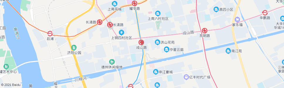 上海上南路德州路_公交站地图_上海公交_妙搜公交查询2024