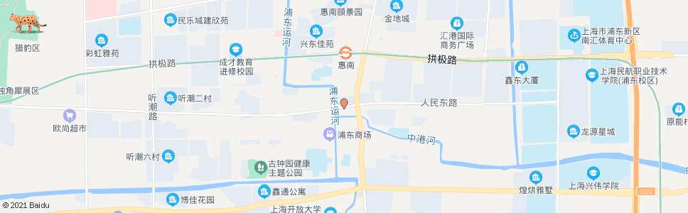 上海人民东路梅花路_公交站地图_上海公交_妙搜公交查询2024