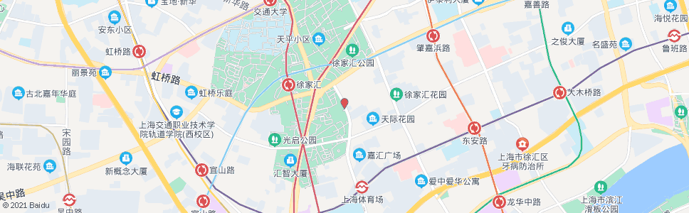 上海辛耕路天钥桥路(徐家汇)_公交站地图_上海公交_妙搜公交查询2024