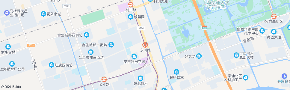 上海沪闵路东川路(轨道交通5号线东川路站)_公交站地图_上海公交_妙搜公交查询2024