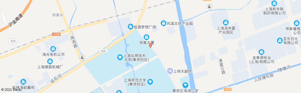 上海应用技术学院东门_公交站地图_上海公交_妙搜公交查询2024