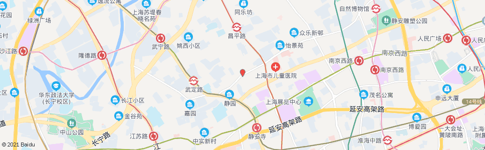 上海新闸路胶州路_公交站地图_上海公交_妙搜公交查询2024