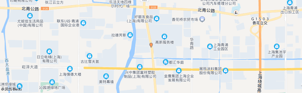 上海外青松公路华科路(下客站)_公交站地图_上海公交_妙搜公交查询2024