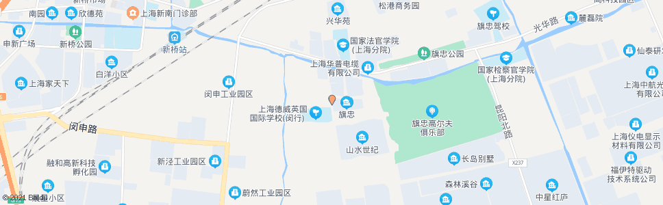 上海旗忠村九街坊_公交站地图_上海公交_妙搜公交查询2025