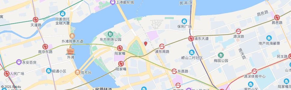 上海东城路陆家嘴环路_公交站地图_上海公交_妙搜公交查询2024