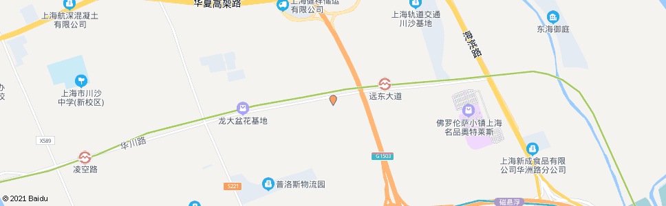 上海中横港路华洲路_公交站地图_上海公交_妙搜公交查询2024