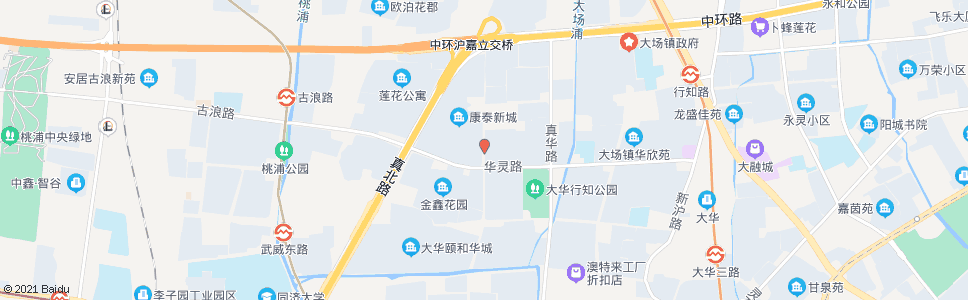 上海真金路华灵路_公交站地图_上海公交_妙搜公交查询2024