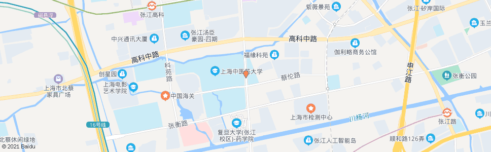 上海金科路蔡伦路_公交站地图_上海公交_妙搜公交查询2024