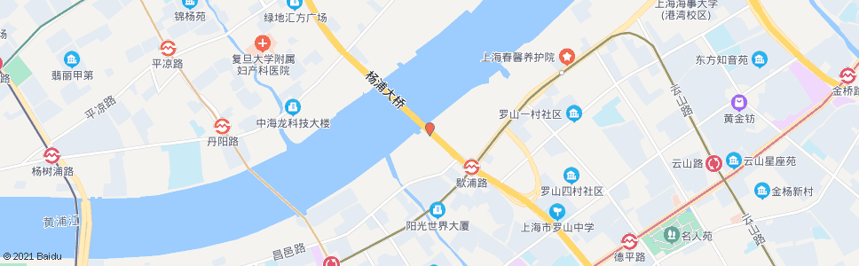 上海杨浦大桥_公交站地图_上海公交_妙搜公交查询2024