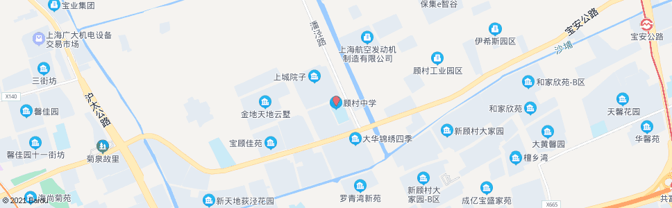 上海电台路顾北路(顾村中学)_公交站地图_上海公交_妙搜公交查询2024