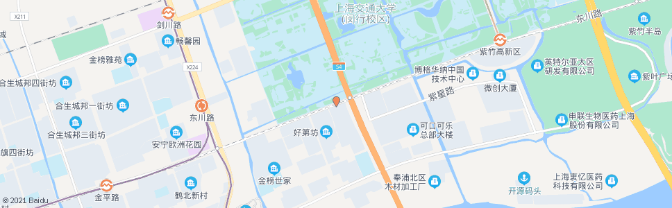 上海东川路环路_公交站地图_上海公交_妙搜公交查询2025