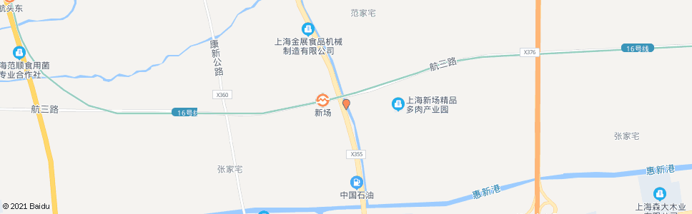 上海申江南路航三公路(招呼站)_公交站地图_上海公交_妙搜公交查询2024