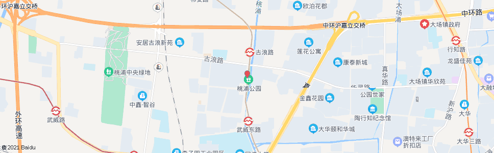 上海桃浦西路古浪路_公交站地图_上海公交_妙搜公交查询2024