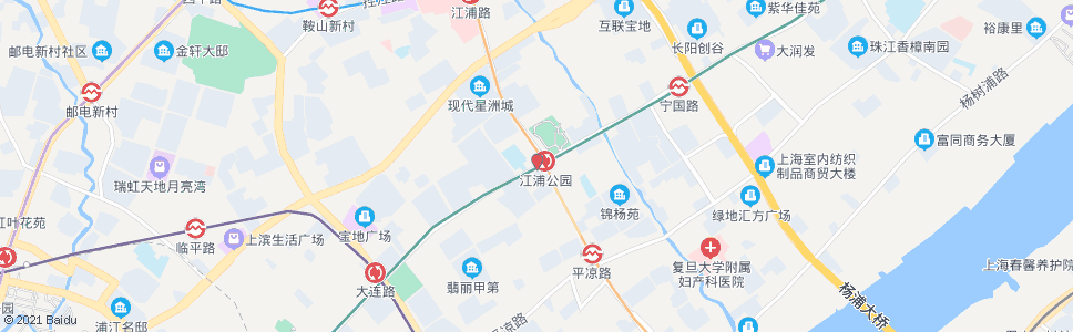上海长阳路江浦路_公交站地图_上海公交_妙搜公交查询2024