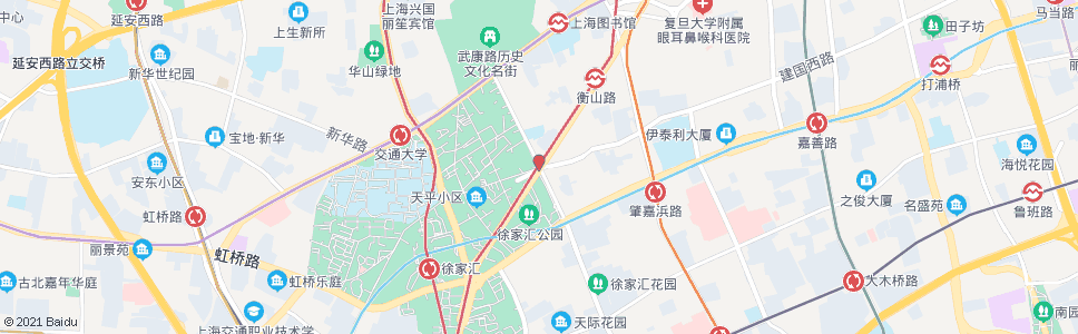 上海宛平路衡山路(徐家汇)_公交站地图_上海公交_妙搜公交查询2024