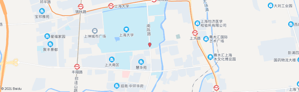 上海南陈路上大路_公交站地图_上海公交_妙搜公交查询2024