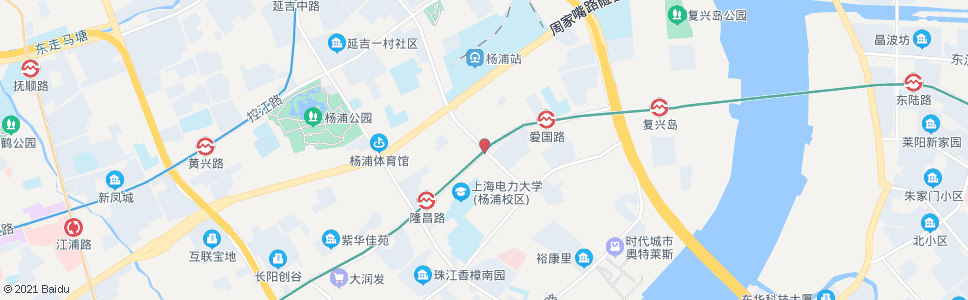 上海长阳路内江路_公交站地图_上海公交_妙搜公交查询2024