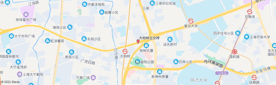 上海大柏树(汶水东路)_公交站地图_上海公交_妙搜公交查询2024