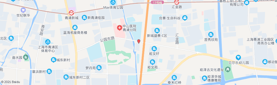 上海华乐路公园路(青浦高级中学)_公交站地图_上海公交_妙搜公交查询2024