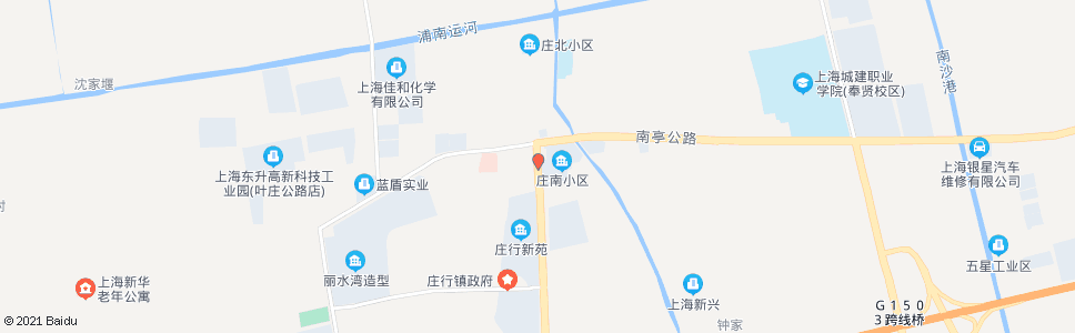 上海庄良路南亭公路_公交站地图_上海公交_妙搜公交查询2024