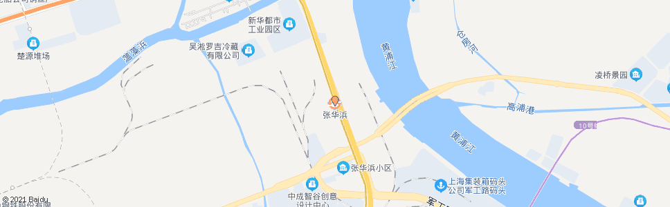 上海张华浜_公交站地图_上海公交_妙搜公交查询2024