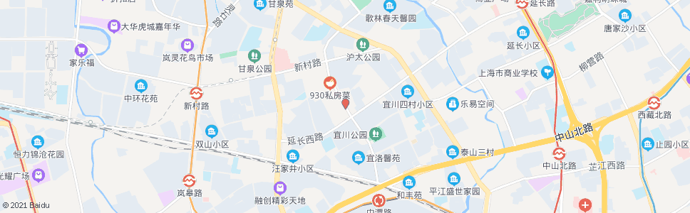 上海延长西路宜川路_公交站地图_上海公交_妙搜公交查询2024