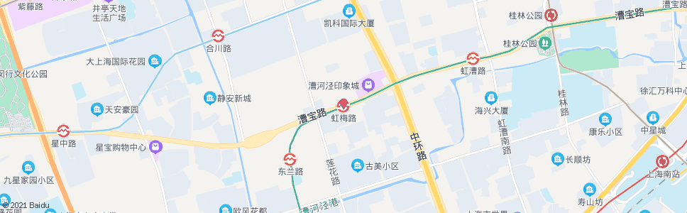 上海虹梅路_公交站地图_上海公交_妙搜公交查询2024