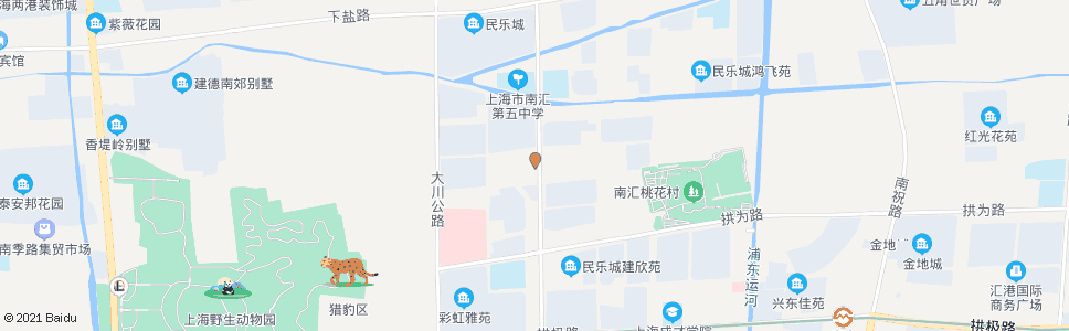 上海大川公路拱乐路(民乐大居)_公交站地图_上海公交_妙搜公交查询2024