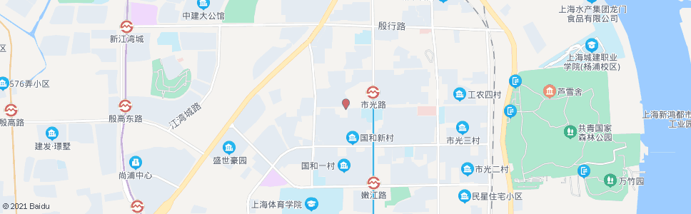 上海市光路世界路_公交站地图_上海公交_妙搜公交查询2024