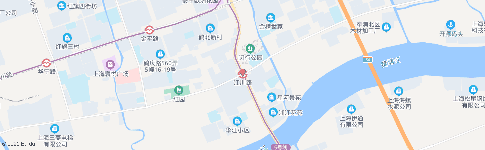 上海江川路_公交站地图_上海公交_妙搜公交查询2024