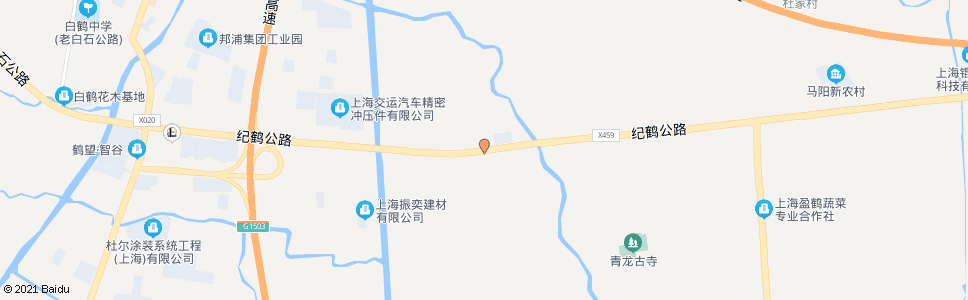 上海纪鹤公路山周公路(鹤联村)_公交站地图_上海公交_妙搜公交查询2024