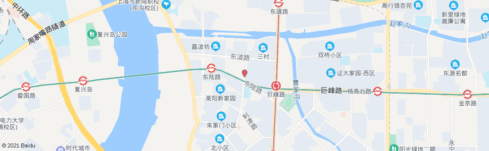 上海东陆路莱阳路_公交站地图_上海公交_妙搜公交查询2024