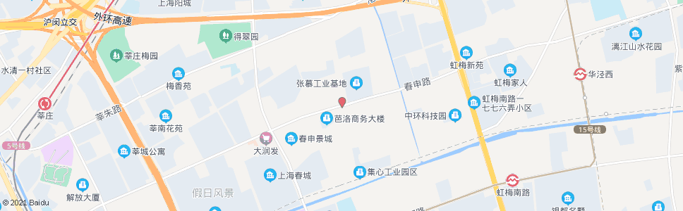 上海梅富路春申路_公交站地图_上海公交_妙搜公交查询2024